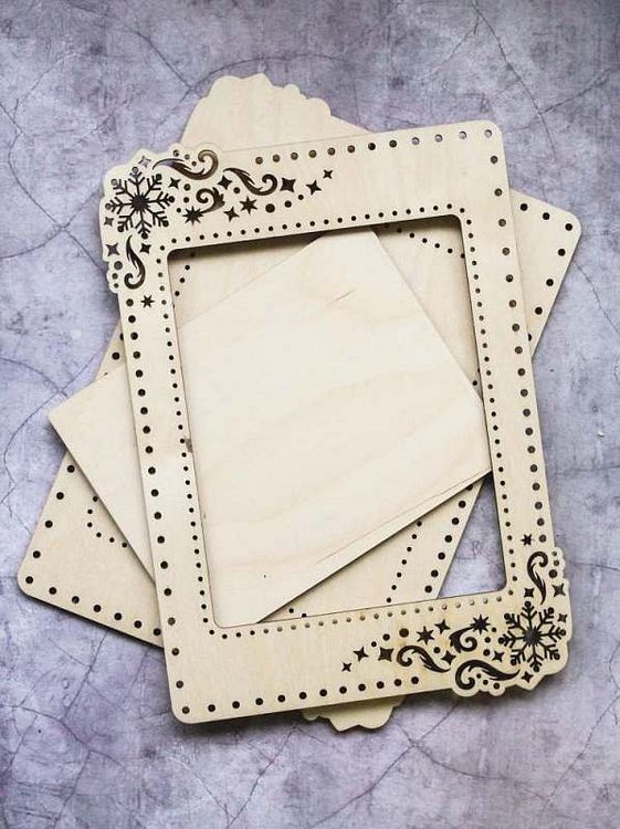 Рамка «Зима», большая, ажурная, 19x24 см — картинка 2