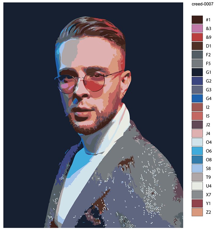 Картина по номерам «Егор Крид 6» — картинка 2