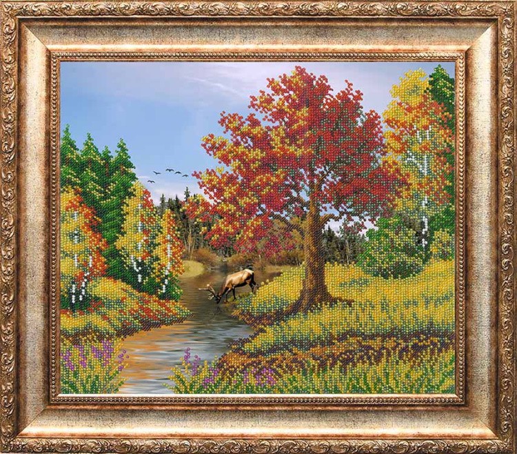 Набор вышивки бисером «Заповедная осень» — картинка 2