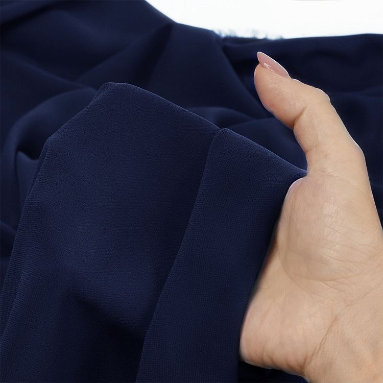 Ткань Креп-шифон, 5 м, ширина 150 см, 105 г/м2, цвет: синий, TBY — картинка 5