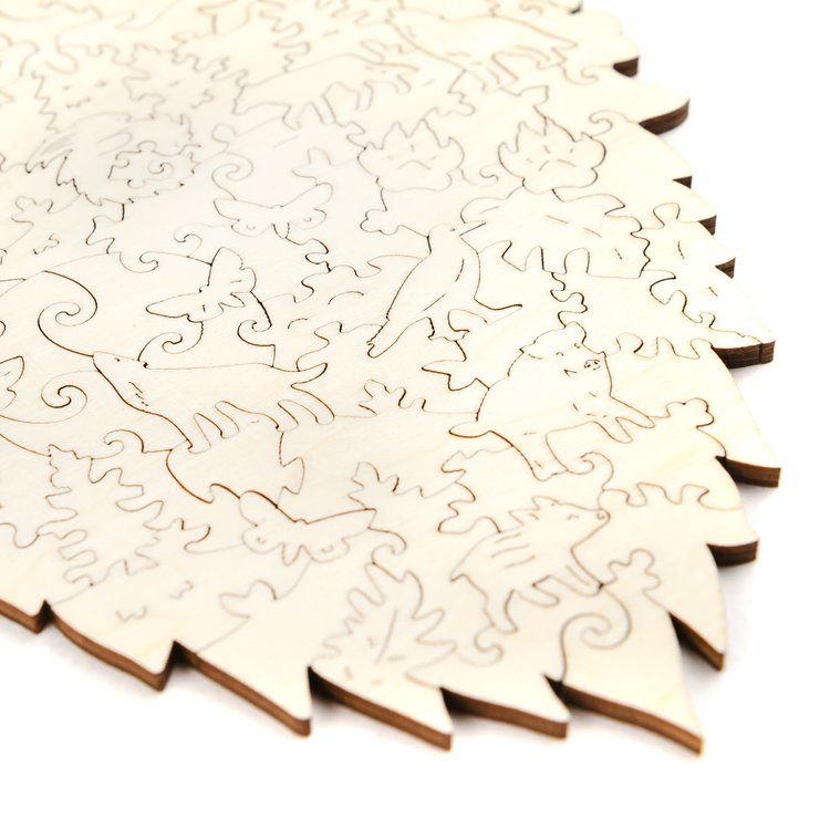 Деревянный пазл Unidragon «Величественный Волк», размер M (А4) — картинка 12