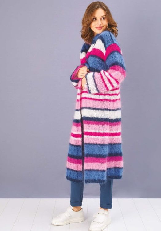 Пряжа ALIZE Naturale (5910), лиловый принт, 5 шт. по 100 г — картинка 4