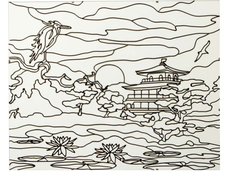 Витраж-раскраска «Япония» — картинка 2