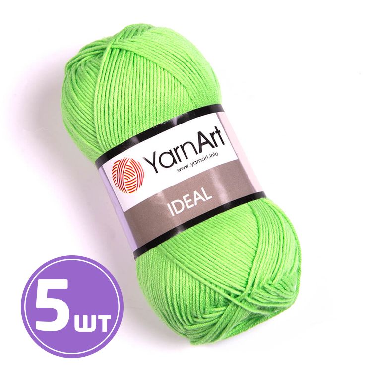 Пряжа YarnArt Ideal (226), светло-зеленый, 5 шт. по 50 г