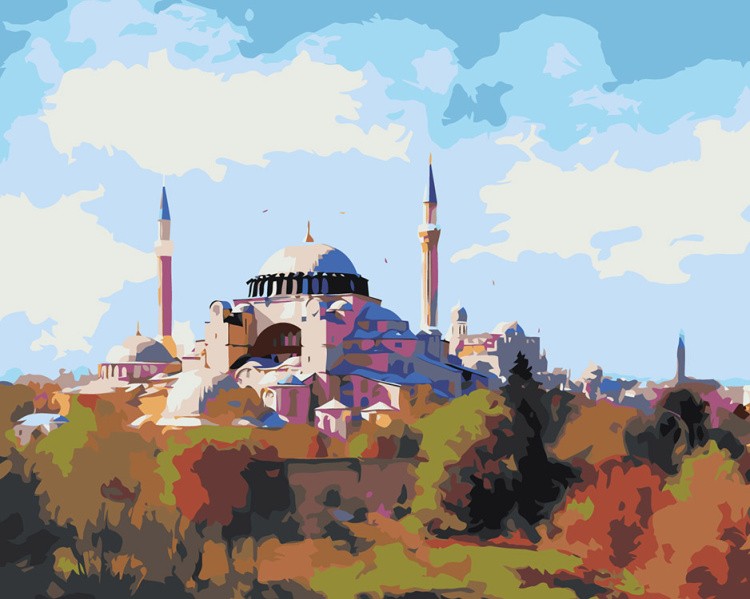 Картина по номерам «Мечеть в Стамбуле»