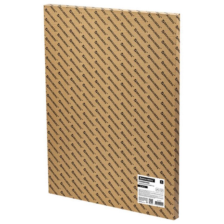 Пенокартон матовый, 70х100 см, толщина 3 мм, белый, комплект 5 листов, BRAUBERG — картинка 4