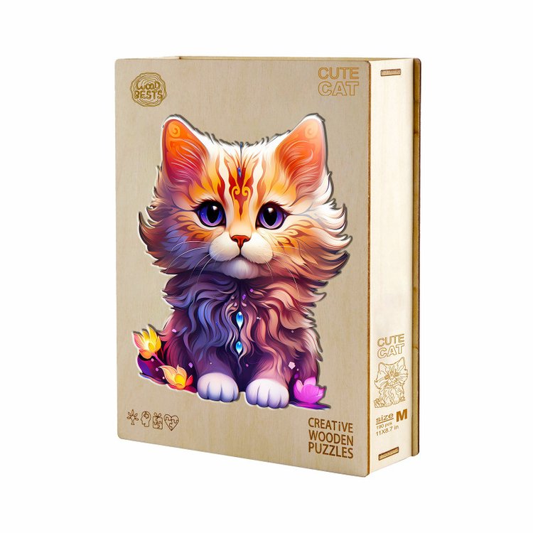 Деревянные пазлы «Фэнтези кэт S», Woodbests — картинка 5