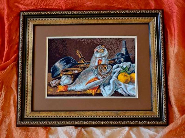 Набор для вышивания «Натюрморт с дорадо» — картинка 2