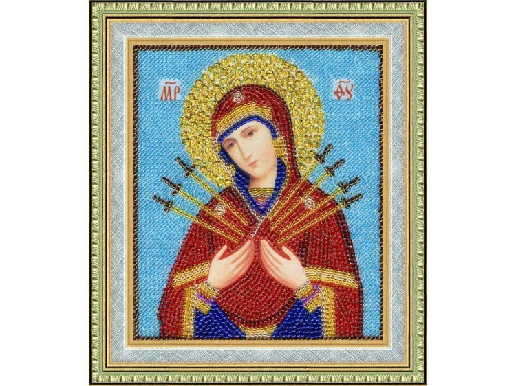 Набор вышивки бисером «Икона Божией Матери Семистрельная» — картинка 2