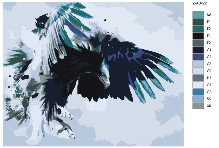 Картина по номерам «Орел в полете» — картинка 2