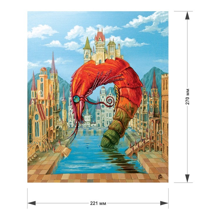 Деревянные пазлы DAVICI «Красная креветка» — картинка 2