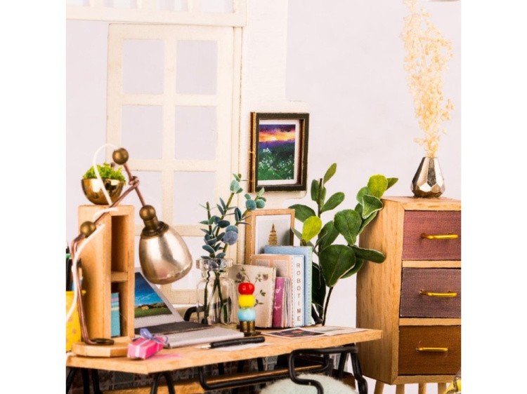 Набор для создания миниатюры (румбокс) «Домашний кабинет» — картинка 6