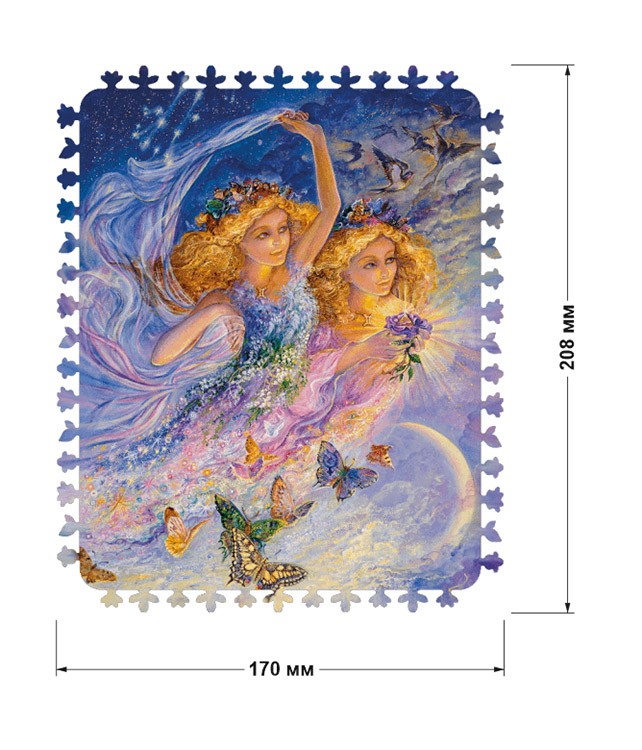 Деревянные пазлы DAVICI «Знак зодиака. Близнецы» — картинка 2