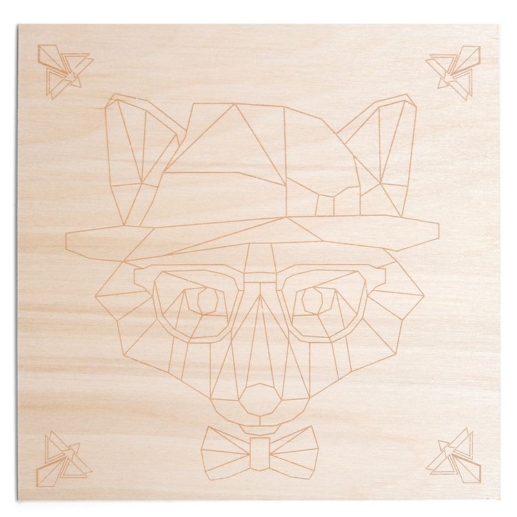 Картина на дереве «Сэр Лис» — картинка 2