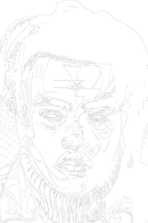Картина по номерам «XXXTENTACION 10» — картинка 3