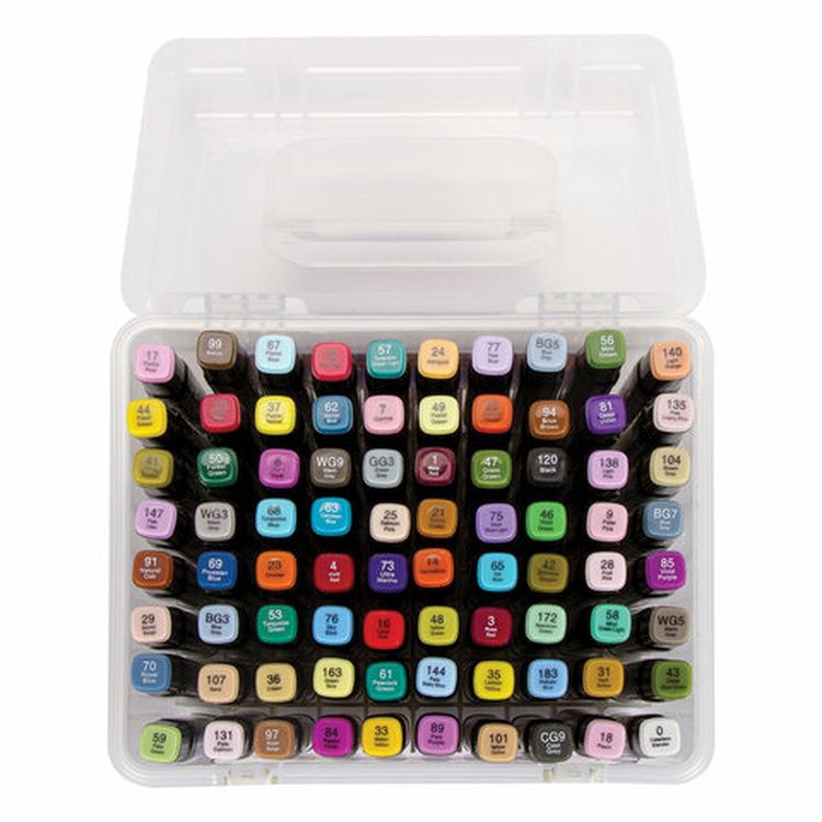 Маркеры для скетчинга двусторонние BRAUBERG ART DEBUT BLACK, цвет: набор 80 цв — картинка 3