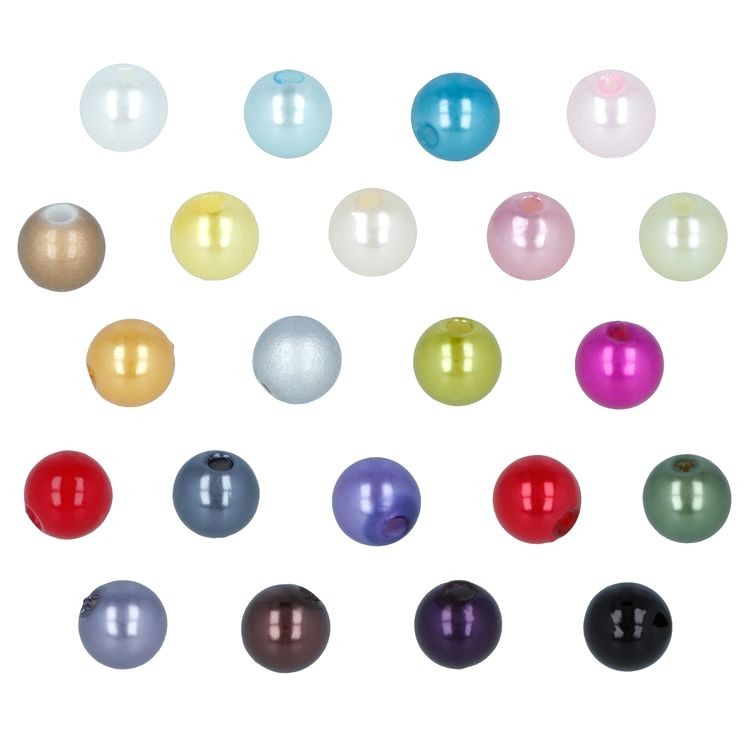 Бусины пластиковые, 4 мм, 100 шт., цвет: №07 грязно-розовый, Zlatka — картинка 3