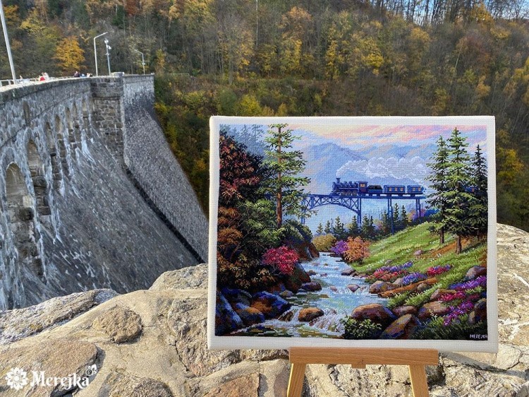 Набор для вышивания «Горная железная дорога» — картинка 5