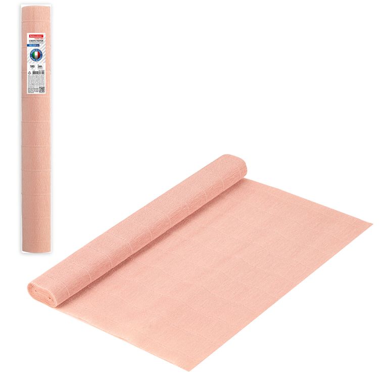Бумага гофрированная Fiore 180 г/м2, нежно-розовая (17a2), 50х250 см, Brauberg