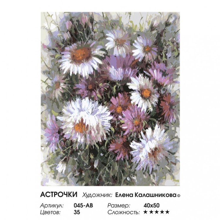 Картина по номерам «Астрочки» — картинка 2