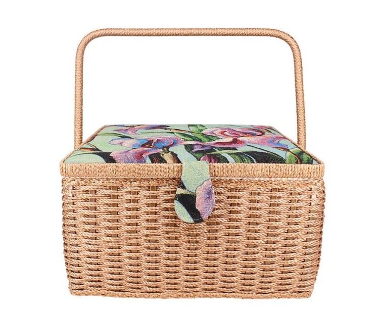 Шкатулка для швейных принадлежностей «Ирисы»   — картинка 2