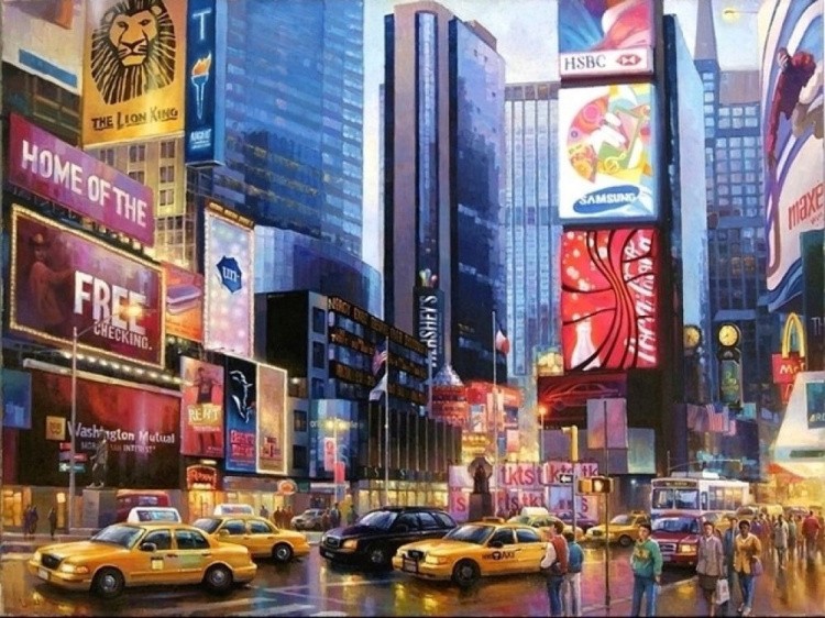 Алмазная вышивка «Мегаполис» — картинка 2