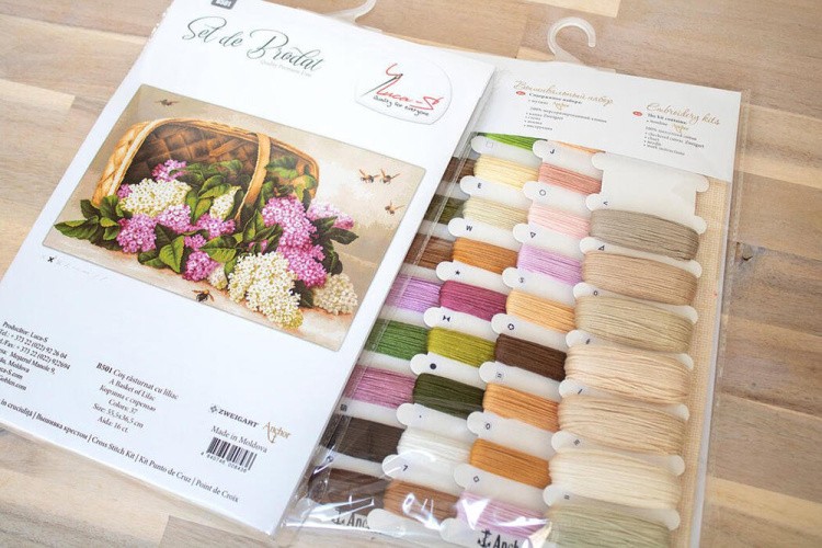 Набор для вышивания «Корзина с сиренью» — картинка 5