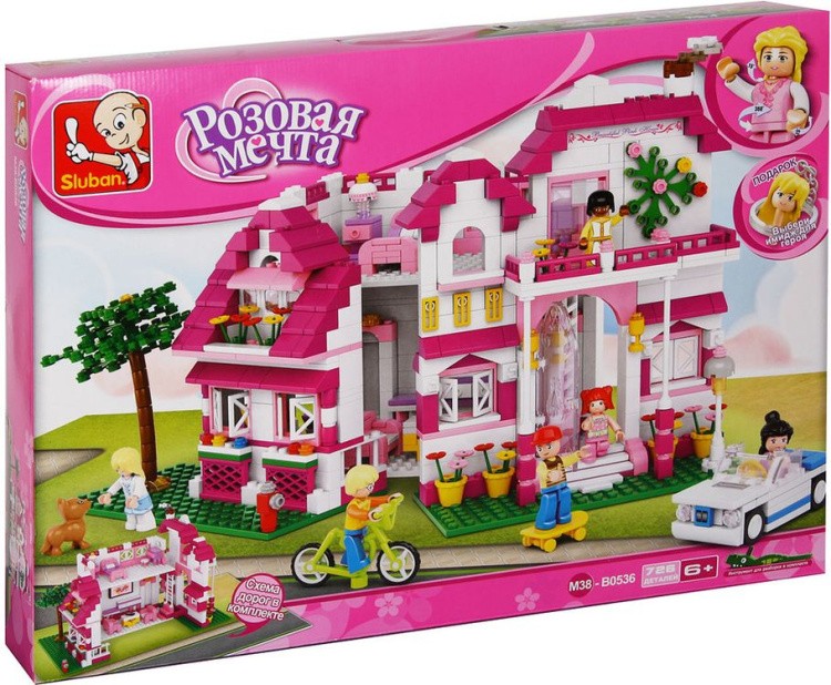 Конструктор «Розовая мечта. Большой загородный дом», 726 деталей — картинка 3