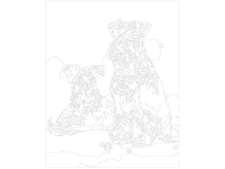 Картина по номерам «Шнауцеры» — картинка 3