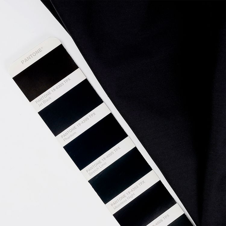 Ткань ТиСи поплин стрейч, 5 м x 150 см, 110 г/м², цвет: черный, TBY — картинка 4