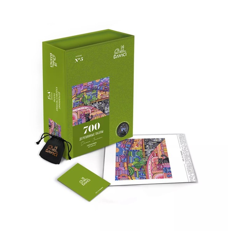 Деревянные пазлы DAVICI «Город котиков» — картинка 12