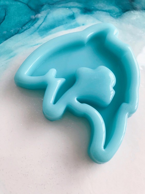 Модель №127 , Силиконовый молд для броши Акула, 55x50 мм, Craftsmen.store — картинка 3