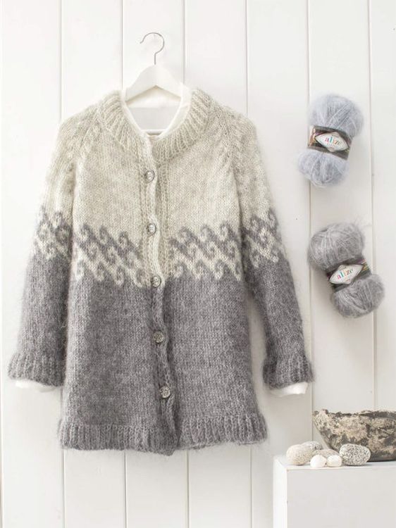 Пряжа ALIZE Mohair classik new (411), джинс меланж, 5 шт. по 100 г — картинка 2