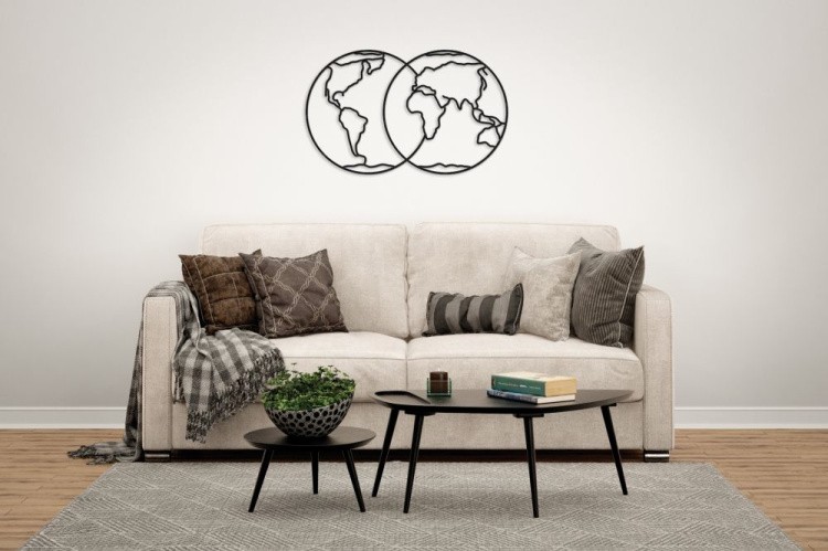 Деревянный интерьерный пазл «Полушария Земли», Eco Wood Art — картинка 2