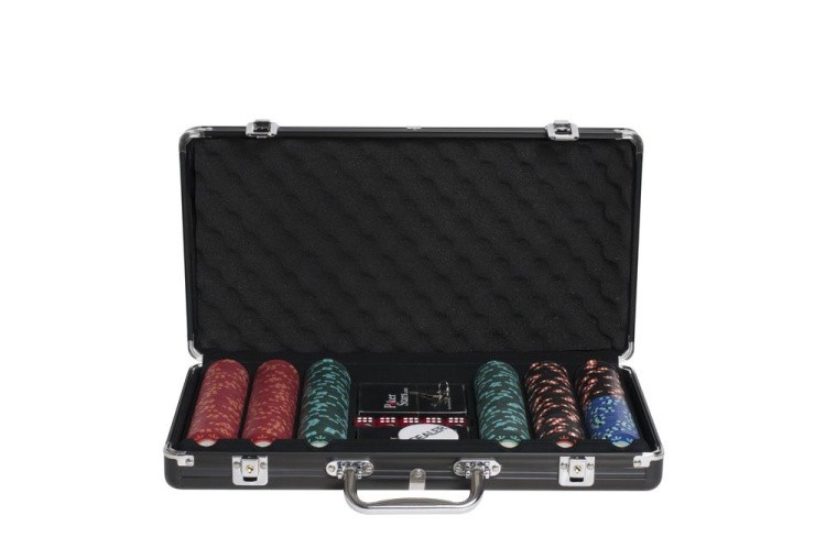 Покерный набор Casino Royal, 300 фишек 14 г с номиналом в чемодане, карты пластик+ сукно — картинка 4