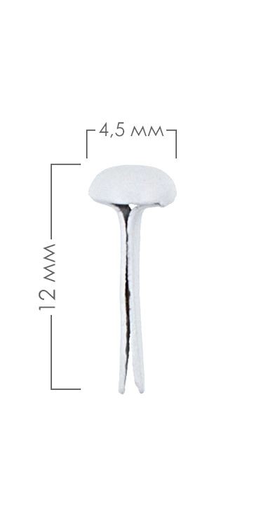 Набор брадсов, 4,5x12 мм, 30 шт., цвет: белый, Mr.Painter — картинка 2