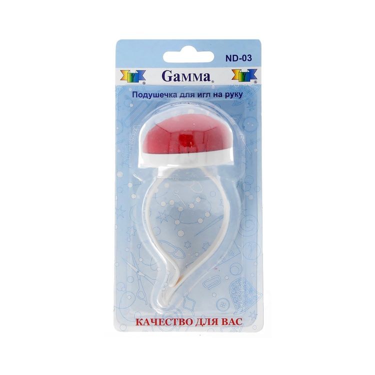 Подушечка для игл на руку, круглая, 12,5 см, Gamma — картинка 2
