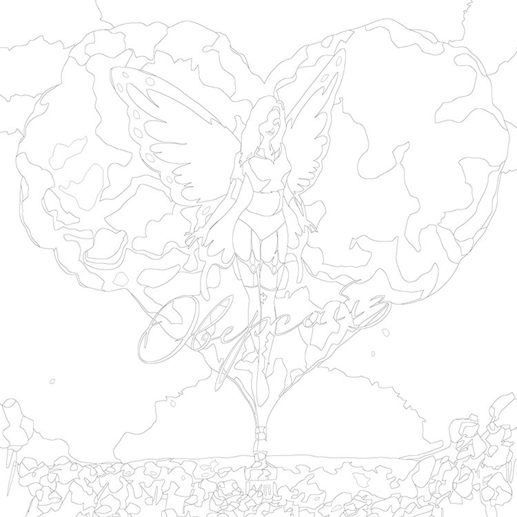 Картина по номерам «Рэпер ЛСП LSP: Оверсайз обложка 40x40» — картинка 3