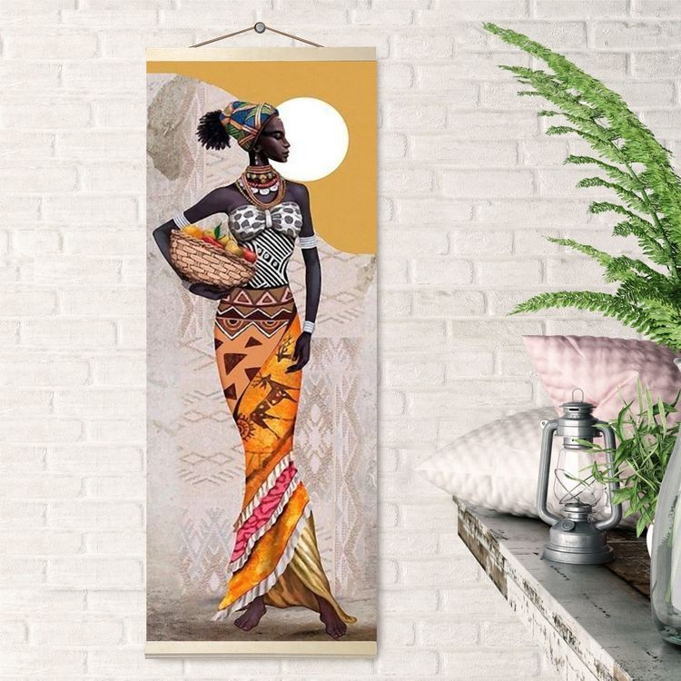Картина по номерам «Панно. Африканская женщина»
