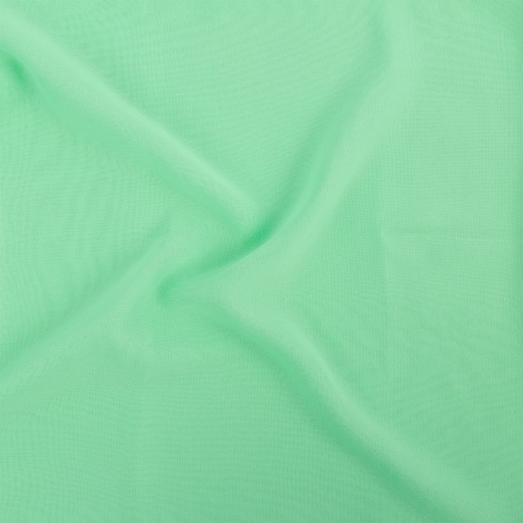 Ткань блузочная Poly Chiffon, 84 г/м2, 1,5 м х 147 см, цвет: нежно-зелёный, Gamma