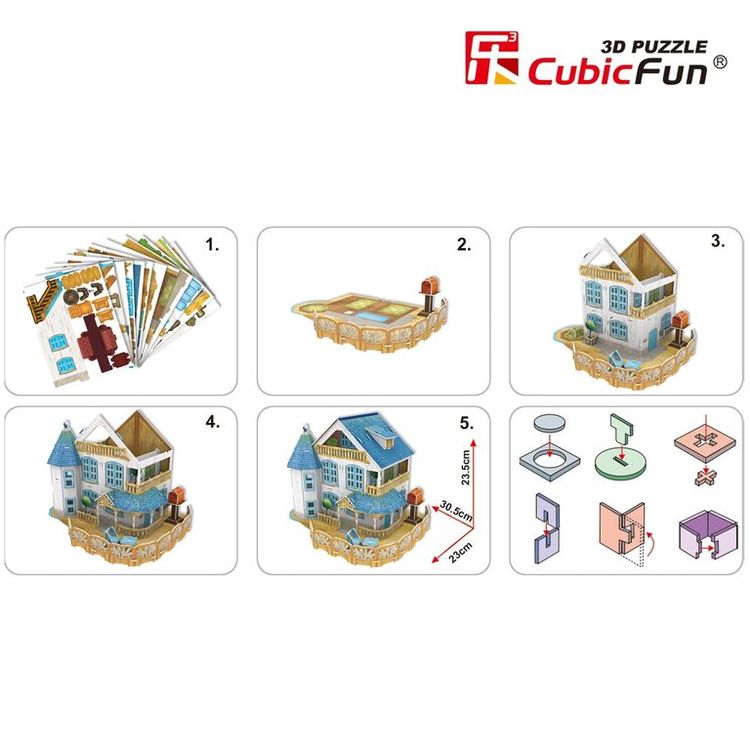 3D-пазл CubicFun Загородный дом — картинка 2