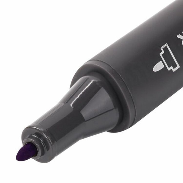 Маркер для скетчинга двусторонний 1 мм - 6 мм BRAUBERG ART CLASSIC, цвет: баклажановый — картинка 4