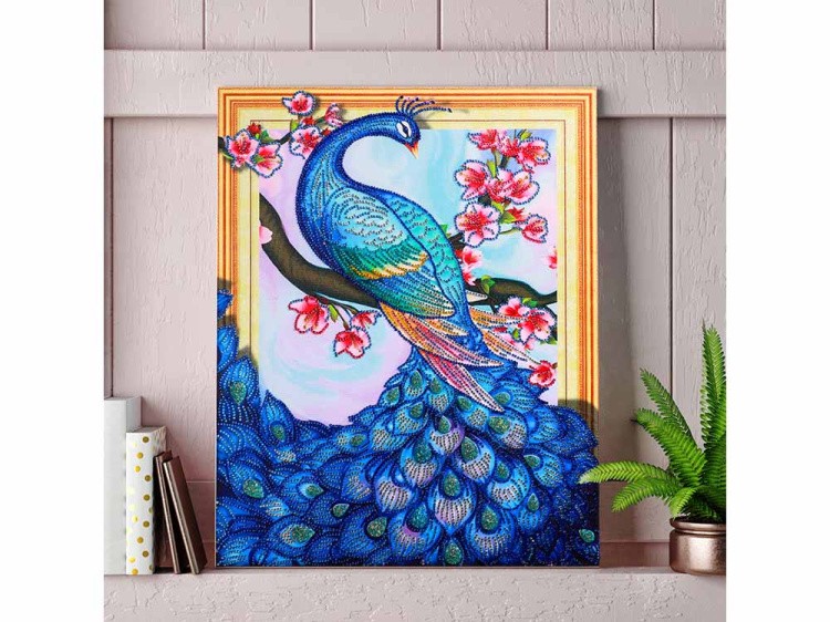 Алмазная вышивка 5D «Сказочный павлин» — картинка 4