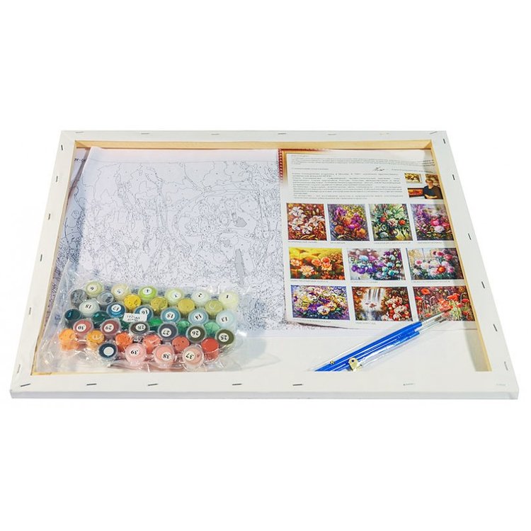 Картина по номерам «Натюрморт с белой розой» — картинка 3