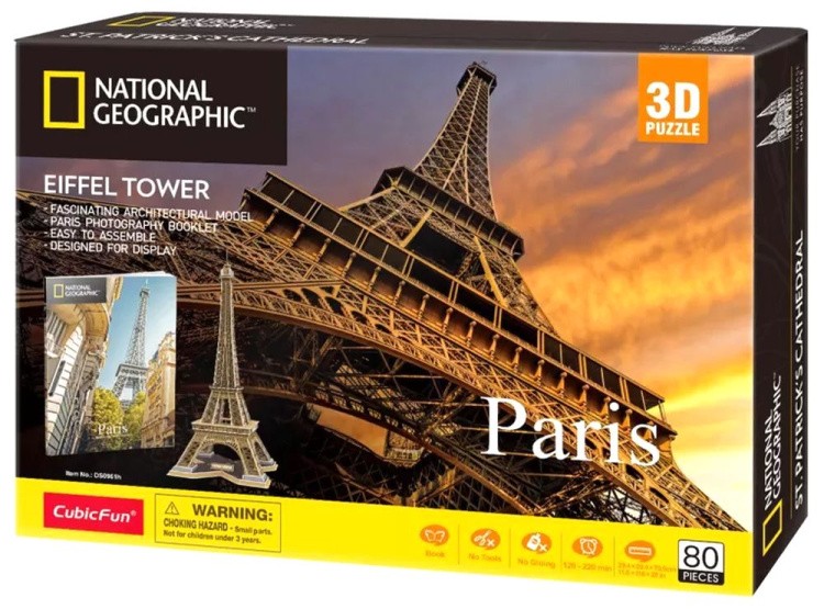 3D пазл CubicFun «National Geographic. Париж» — картинка 4