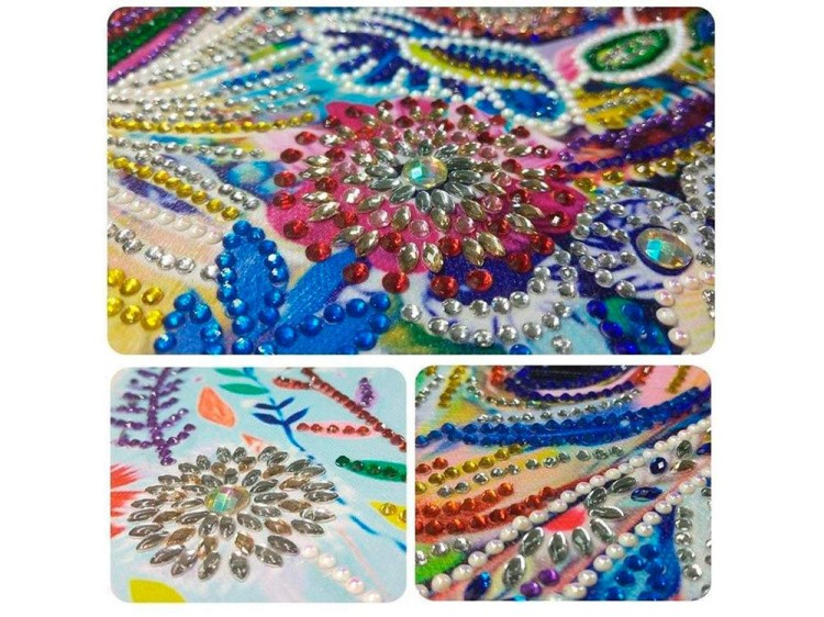 Алмазная вышивка 5D «Цветочная лошадь» — картинка 2