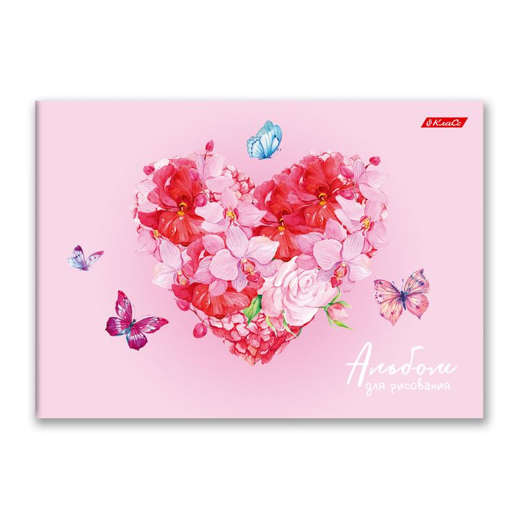 Альбом для рисования «Бабочки», 100 г/м2, A4, склейка с одной стороны, 4 альбома по 40 л., SVETOCH — картинка 3