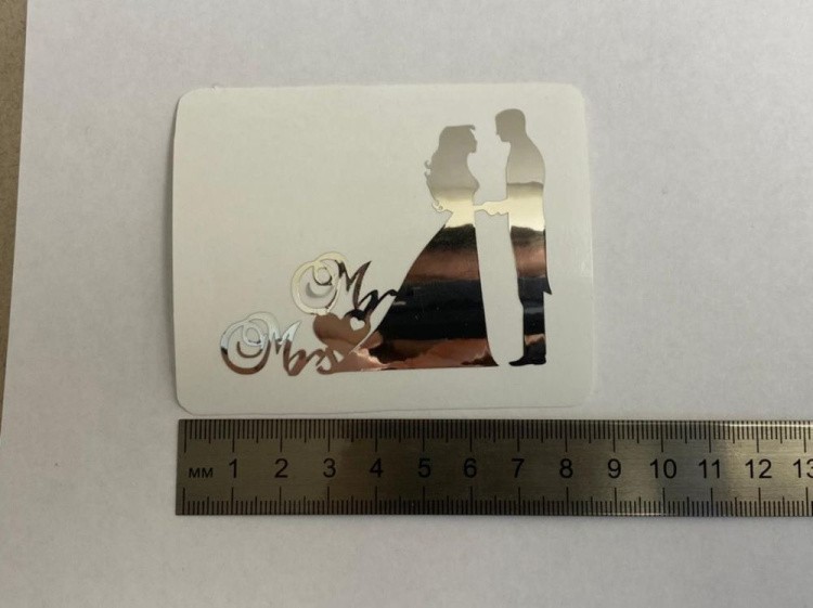 №526 Наклейка (Серебро) Sticker, Art Blong — картинка 3