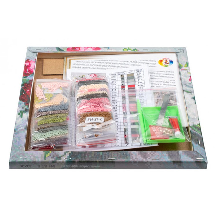 Алмазная вышивка «Букет пионов» — картинка 3