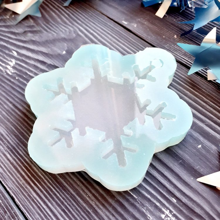 Снежинка, модель №17 - Силиконовый молд MyMold — картинка 3